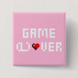 Game (L) Over Vierkante Button 5,1 Cm