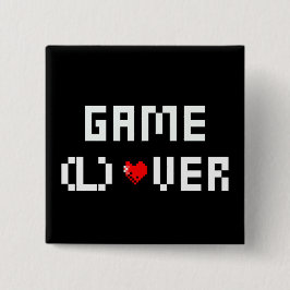 Game (L) Over Vierkante Button 5,1 Cm