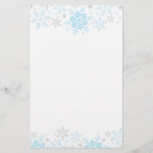 Game Little Snowflake Baby shower Flyer (Achterkant)