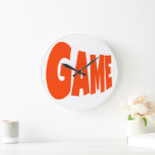 GAME LOGO RODE LETTERTYPE GROTE KLOK (Huis)