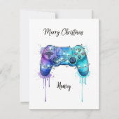 Game Lover Christmas Card Custom Gift Idea Feestdagenkaart (Voorkant)