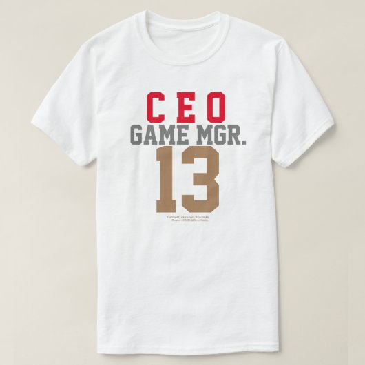 GAME MANAGER CEO T-SHIRT (Design voorkant)