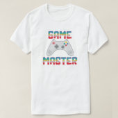 Game Master Gamer Vader Vaderdag Heren Wit T-shirt (Design voorkant)