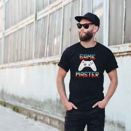Game Master Gamer Vader Vaderdag Heren Zwart T-shirt