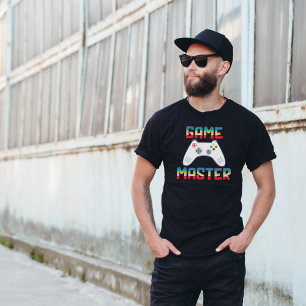 Game Master Gamer Vader Vaderdag Heren Zwart T-shirt