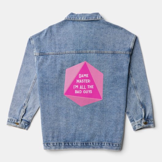 Game Master Ik ben de slechteriken Denim Jacket (Achterkant)