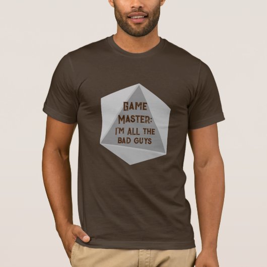 Game Master Ik ben de slechteriken Mannen T-shirt (Voorkant)