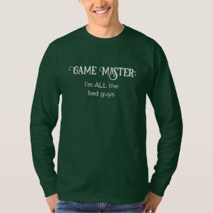Game Master Ik ben de slechteriken Mannen T-shirt