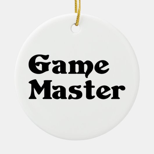 Game Master Keramisch Ornament (Voorkant)