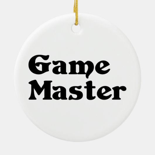 Game Master Keramisch Ornament (Achterkant)