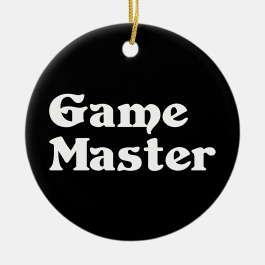 Game Master Keramisch Ornament (Voorkant)