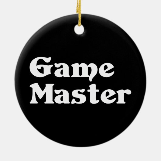 Game Master Keramisch Ornament (Achterkant)