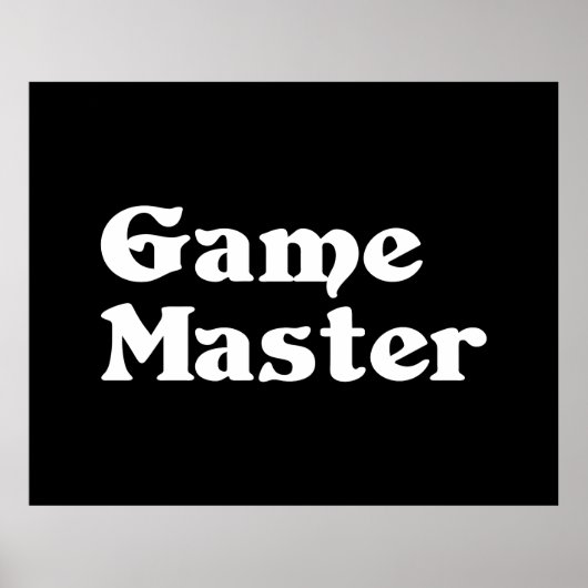 Game Master Poster (Voorkant)