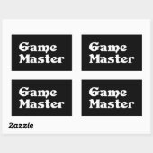 Game Master Rechthoekige Sticker (Vel)