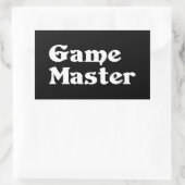 Game Master Rechthoekige Sticker (Tas)