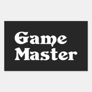 Game Master Rechthoekige Sticker