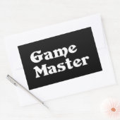 Game Master Rechthoekige Sticker (Envelop)