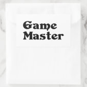 Game Master Rechthoekige Sticker (Tas)