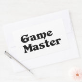 Game Master Rechthoekige Sticker (Envelop)