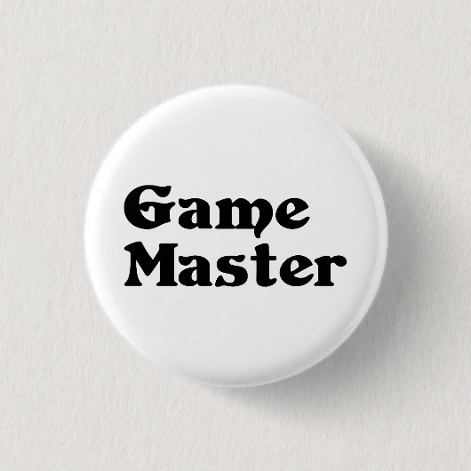 Game Master Ronde Button 3,2 Cm (Voorkant)