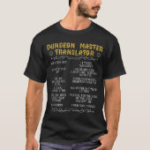 Game Master Vertaler RPG Tabletop Humor T-shirt (Voorkant)