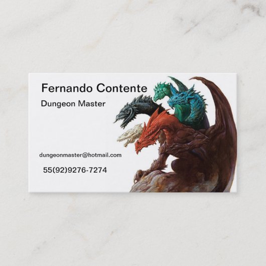 Game Master Visitekaartje (Voorkant)