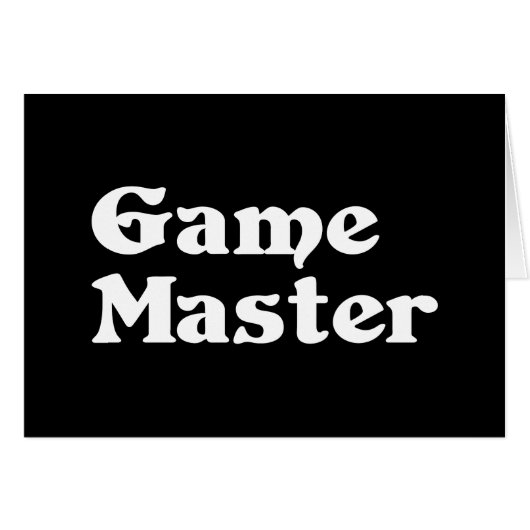 Game Master Wenskaarten (Voorkant Horizontaal)