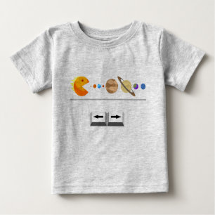 Game met planeten grappig T-shirt