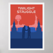 Game-minimalistische reiswieg met wielslipstok poster (Voorkant)