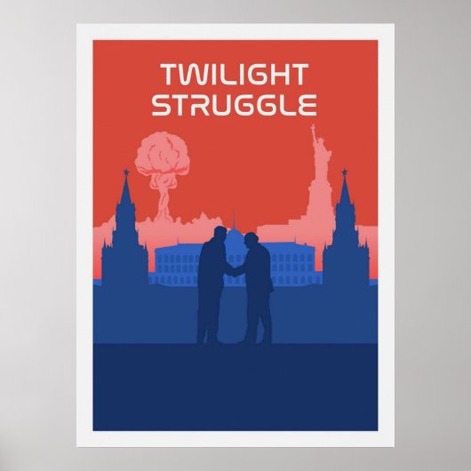 Game-minimalistische reiswieg met wielslipstok poster (Voorkant)