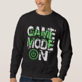 Game Mode ON Cool Gritty Style Video Gamer Novelty Trui (Voorkant)