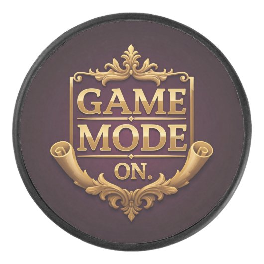 Game Mode On Hockey Puck (Voorkant)