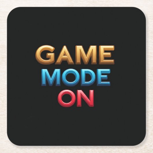 Game Mode On Kartonnen Onderzetters (Voorkant)