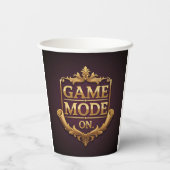 Game Mode On Papieren Bekers (Achterkant)