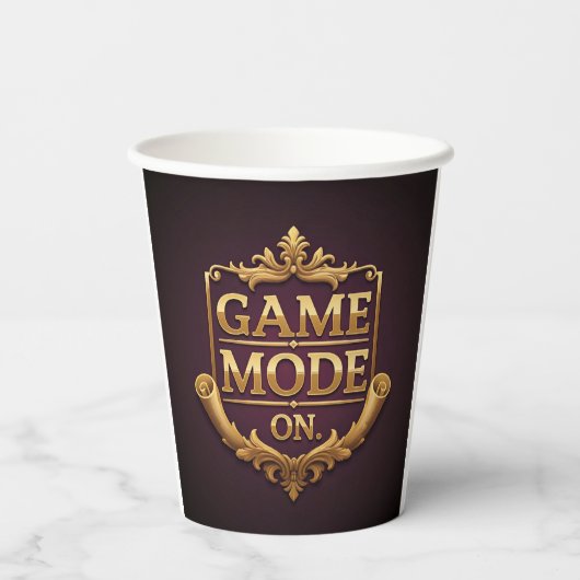 Game Mode On Papieren Bekers (Achterkant)