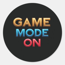 Game Mode On Ronde Sticker
