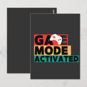 Game Modus Geactiveerde Gamer Controller Kunst Briefkaart (Voorkant / Achterkant)