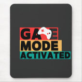 Game Modus Geactiveerde Gamer Controller Kunst Muismat (Voorkant)