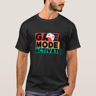 Game Modus Geactiveerde Gamer Controller Kunst T-shirt