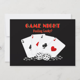 GAME NACHTINVITATIES - Lucky gevoel, Kaarten