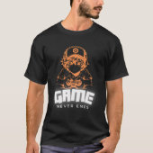 Game Never Ends Gamer Art Tee T-shirt (Voorkant)