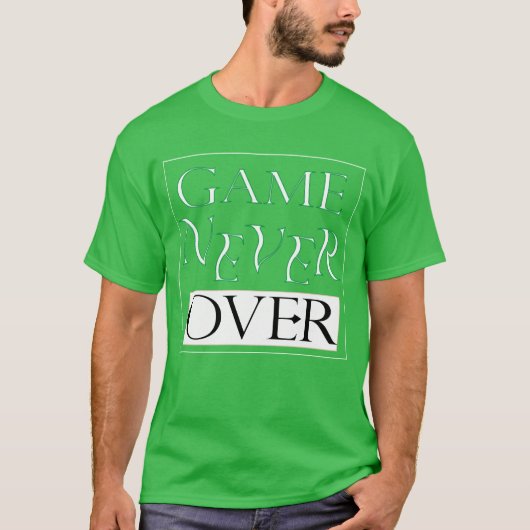 Game Never Over vintage T-shirt (Voorkant)