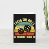 Game Night Adults Funny Board Games I Read The Rul Kaart (Voorkant)