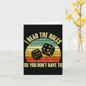 Game Night Adults Funny Board Games I Read The Rul Kaart (Gele Bloem)