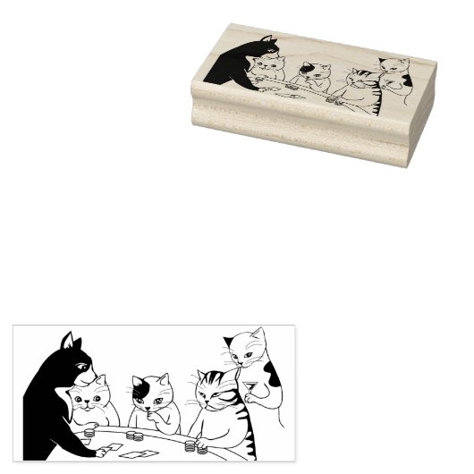 game night art-stempel rubberstempel (Gestempeld)