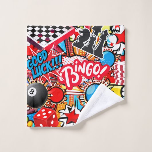 Game Night Bad Handdoek (Wasdoekje)