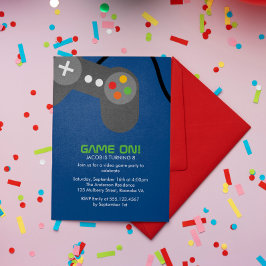Game Night Birthday Party Kaart