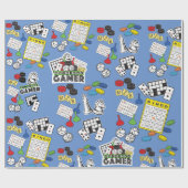 Game Night, Board Games en Word Puzzles Cadeaupapier (Vlak)