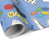 Game Night, Board Games en Word Puzzles Cadeaupapier (Rol Hoek)