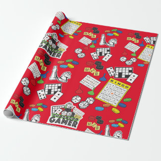 Game Night, Board Games en Word Puzzles Cadeaupapier